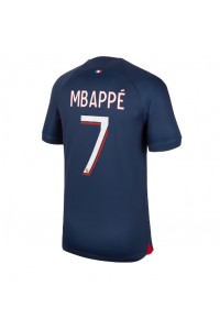 Paris Saint-Germain Kylian Mbappe #7 Fotballdrakt Hjemme Klær 2023-24 Korte ermer